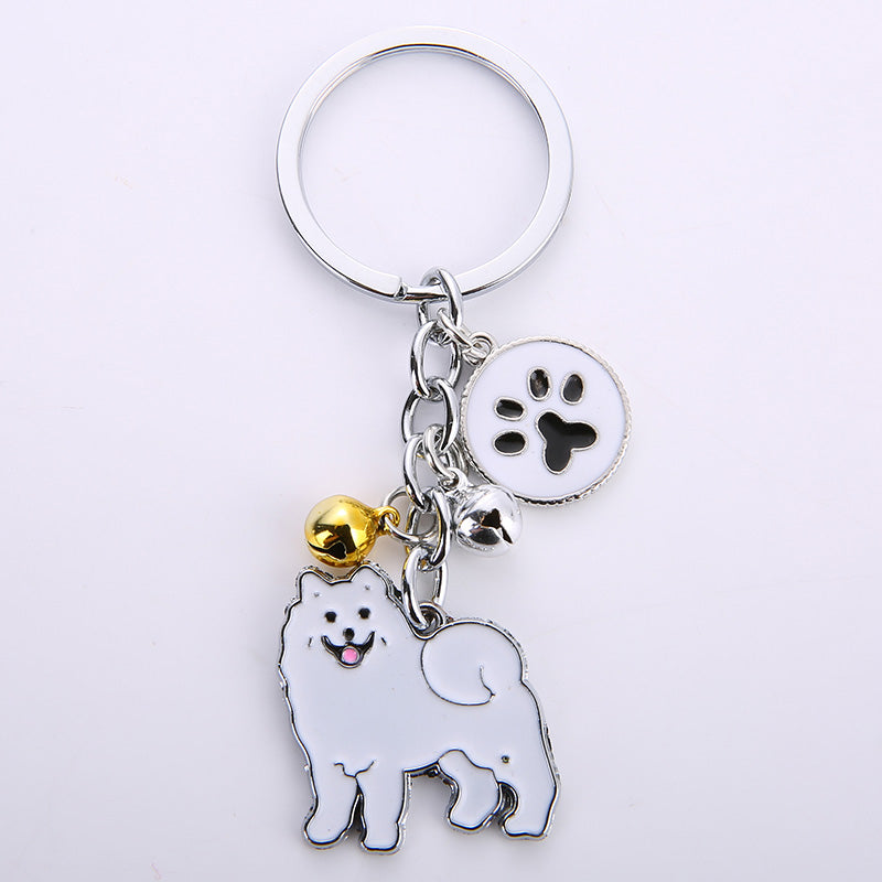 Llavero colgante creativo de metal para perro