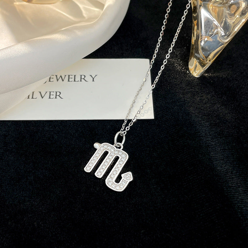 Sternzeichen 925 Sterling Silber Halskette für Damen