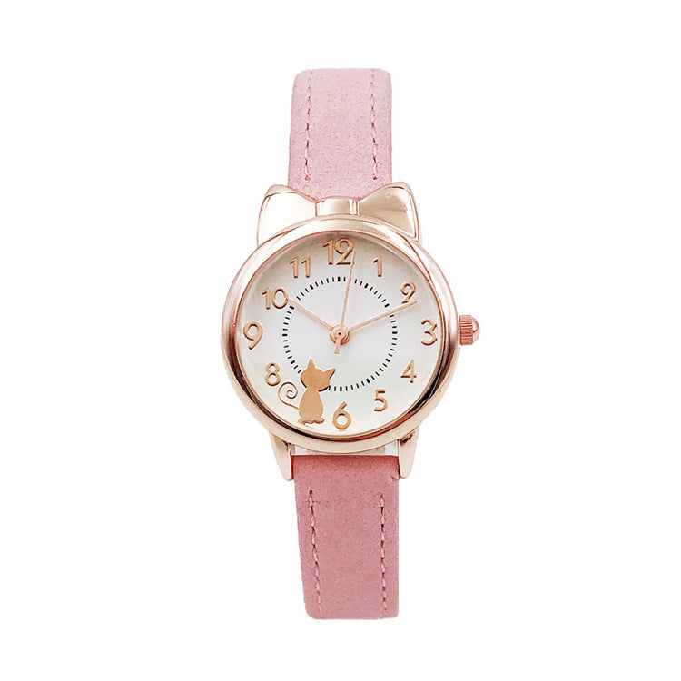 Reloj de pulsera para niñas, cuarzo, resistente al agua