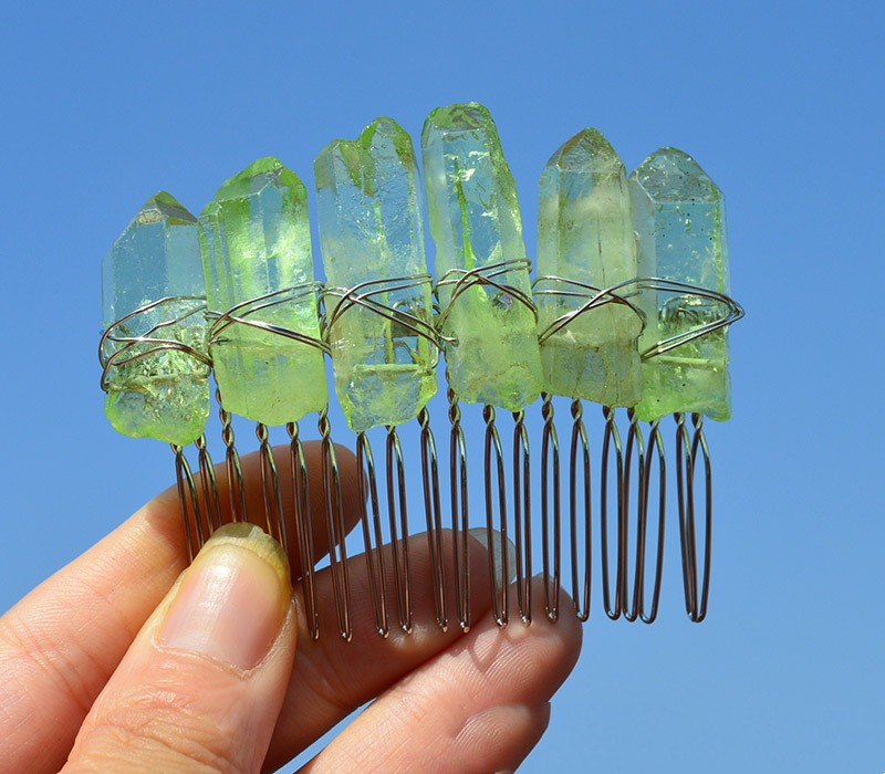 Peineta de Novia Artesanal con Cristales