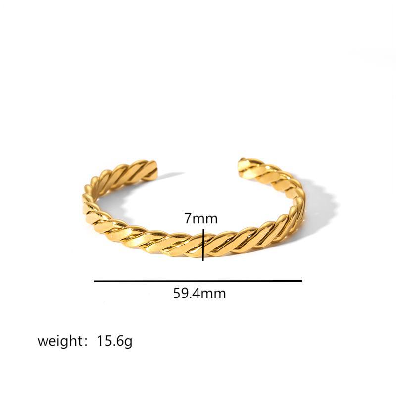 Pulsera de Acero Titanio Estilo Ins con Hebilla de Estrella de Seis Puntas