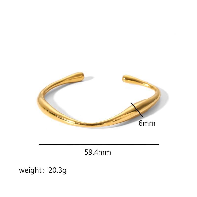 Pulsera de Acero Titanio Estilo Ins con Hebilla de Estrella de Seis Puntas