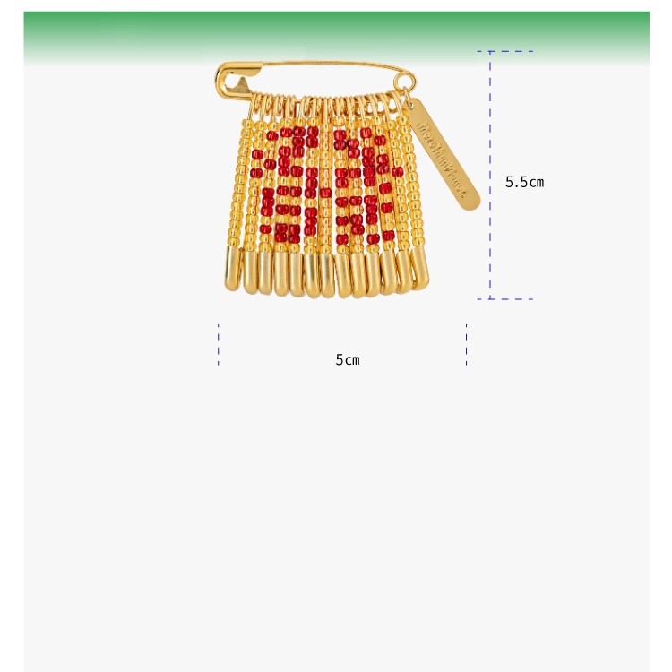 Lucky Beaded Brooch Accessories