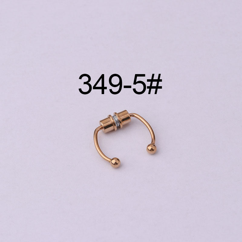 Anillo magnético de nariz de acero inoxidable sin perforación