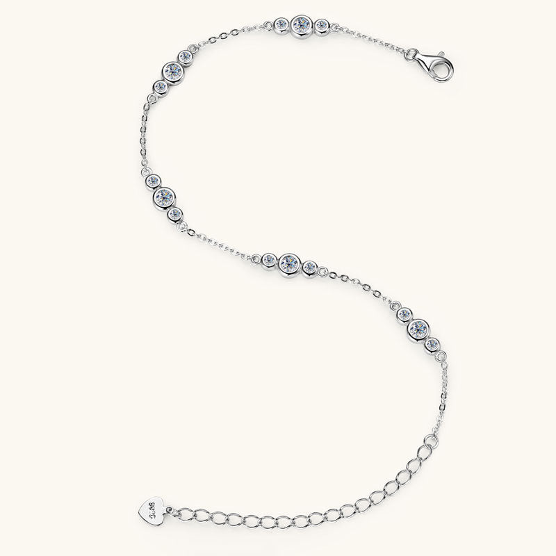 Europäische und amerikanische Mode Minimalistisches Moissanit-Armband Nische