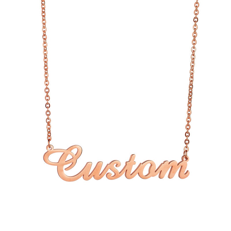 Women's Personalized Name 18k Gold Necklace