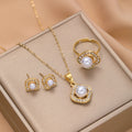 Mode Strass Perle Quadratische Halskette Anzug