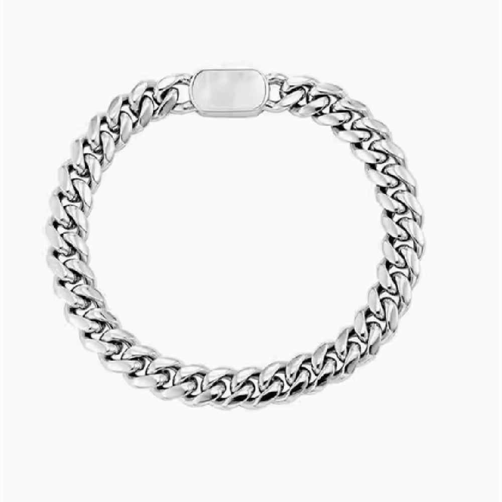 Shell Jewelry Buckle Hip Hop Cuban Bracelet
