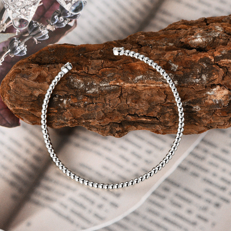 Pulsera de Moissanita Sencilla y Versátil para Mujer