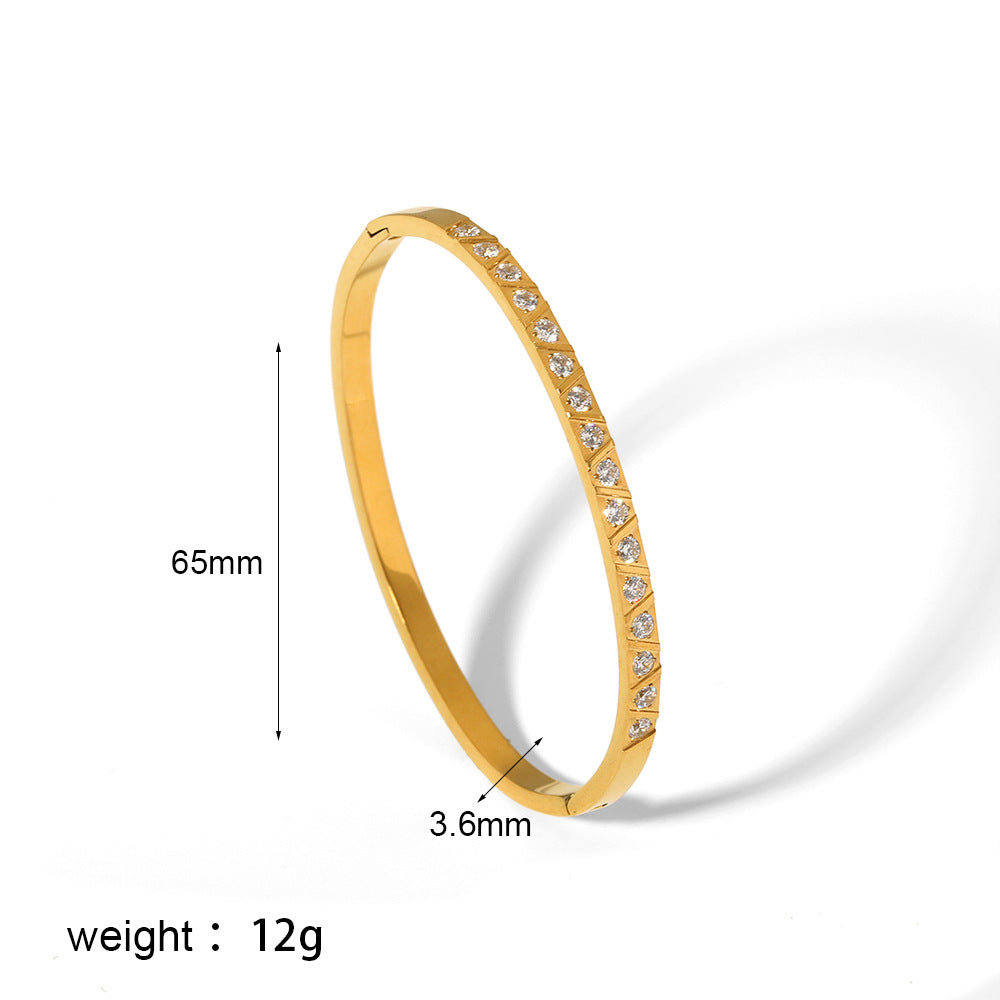 Pulsera de Acero Titanio Estilo Ins con Hebilla de Estrella de Seis Puntas