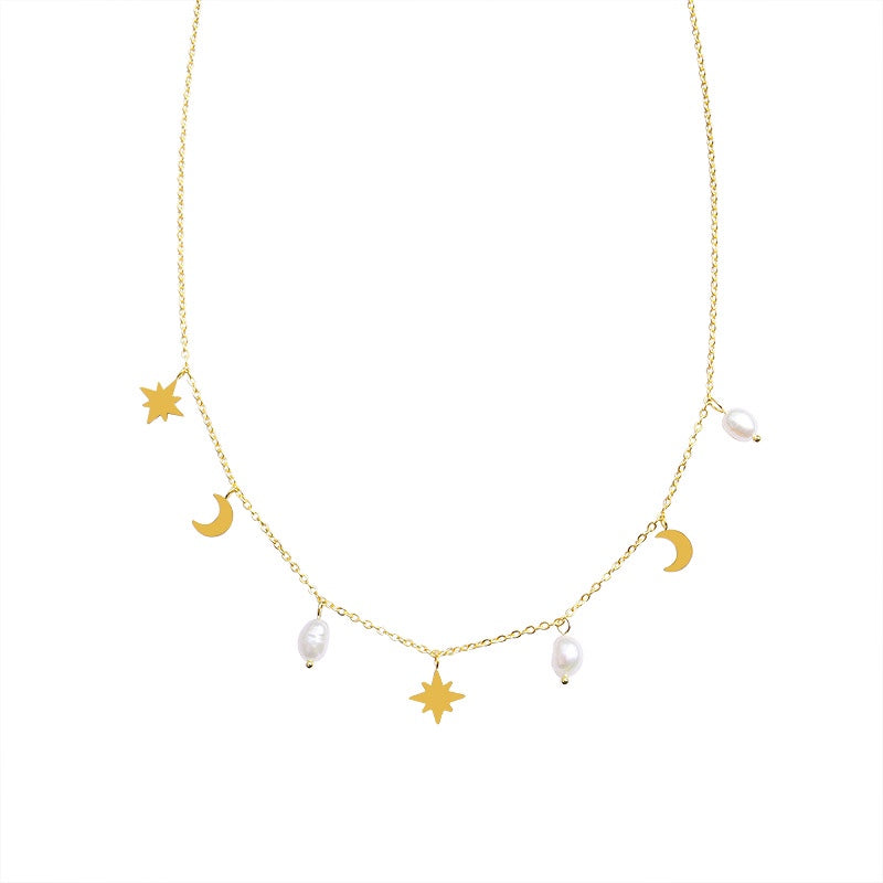 French Elegant Natural Baroque Pearl Necklace