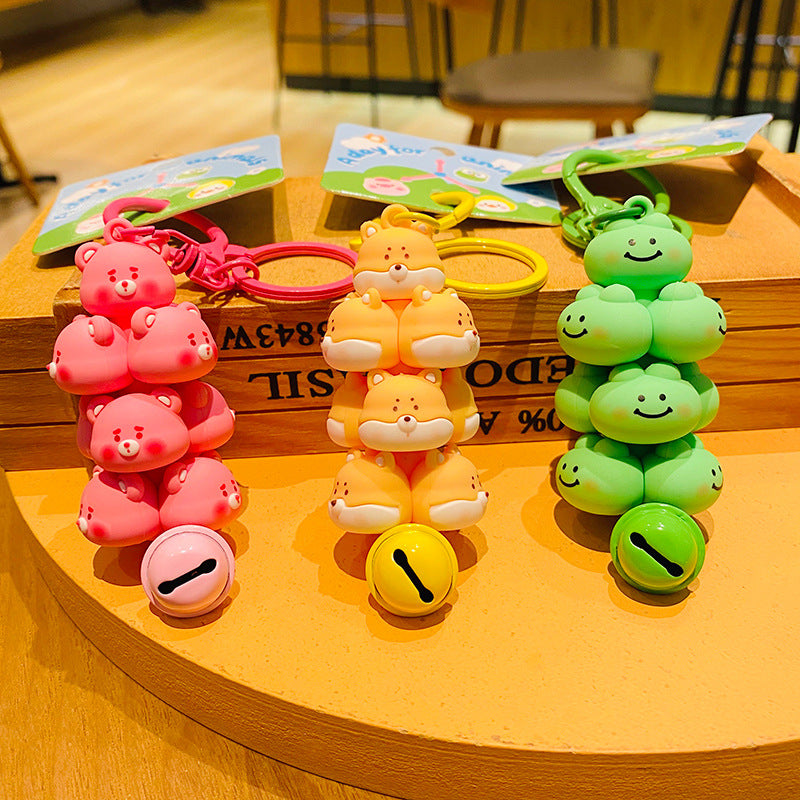 Car Chain Fashion Keychain A Pair Of Handbag Pendant