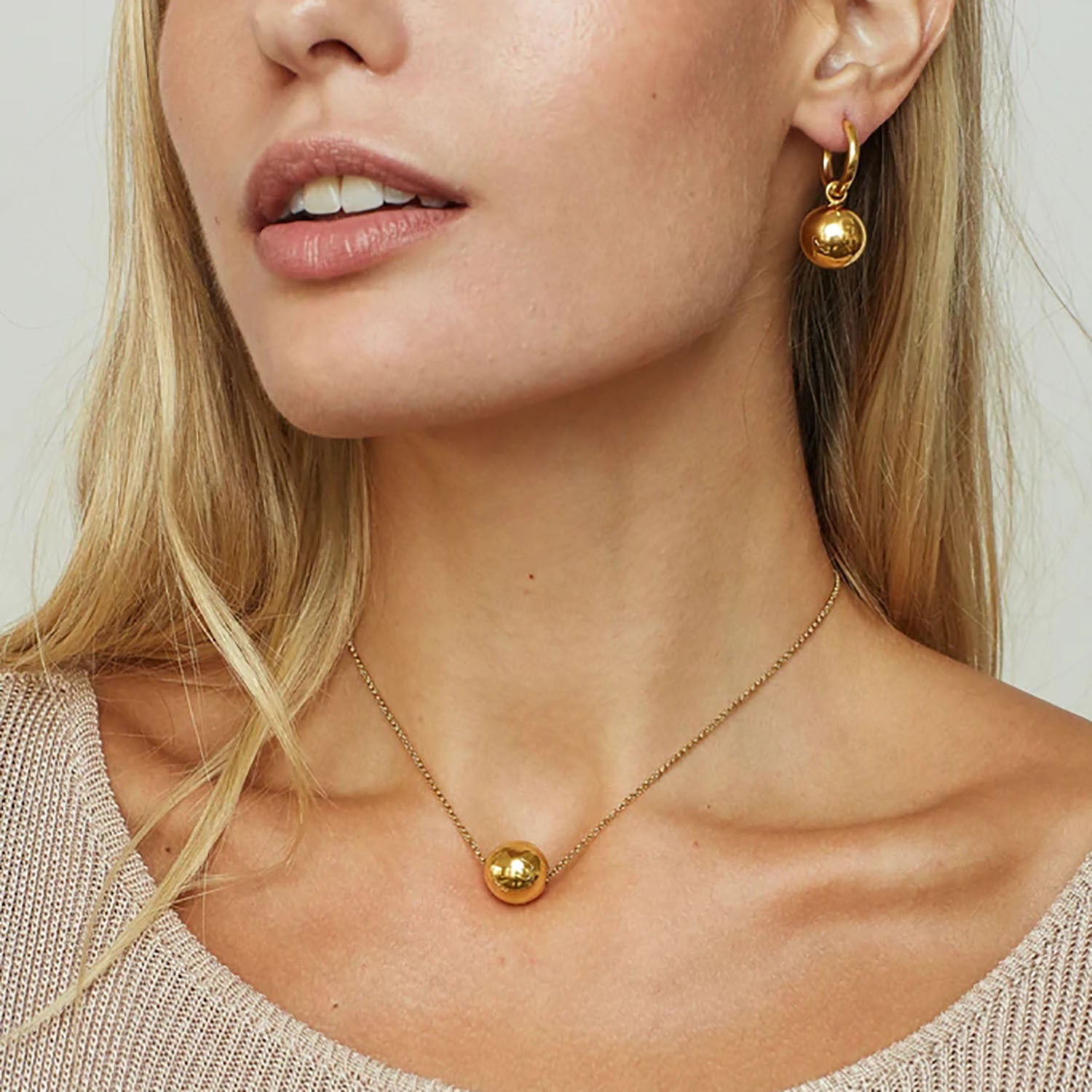 Ausziehbare 18K Gold Edelstahlkette für Damen