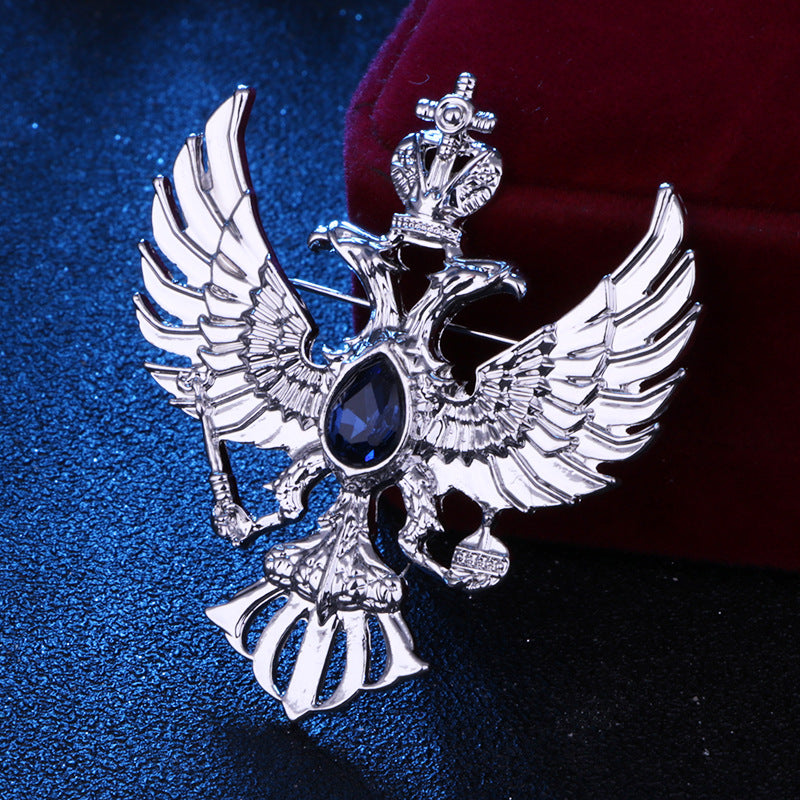 Broche Águila Corona Traje para Hombre