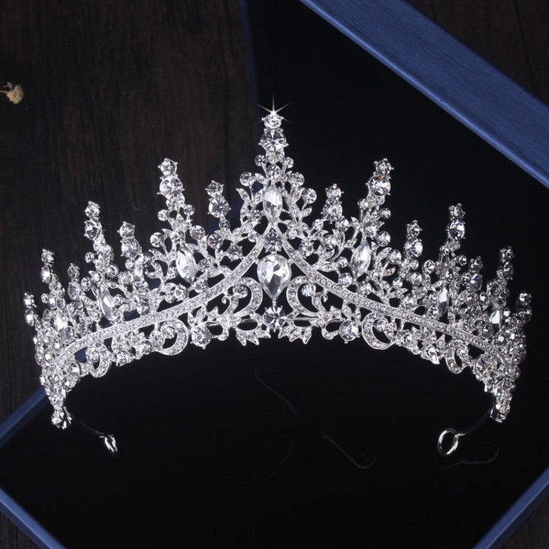 Brautschmuckset aus Silber mit Kristalltropfen