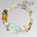 Weißes Dunhuang-Wüste-Sonne-Berg-Armband