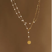 Niche Design Pearl Necklace Simple