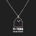 Collar de fantasma blanco y negro, regalo de Halloween