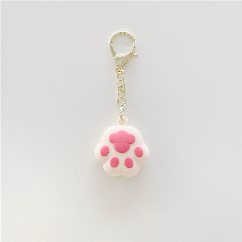 Cartoon Cat Claw Anti-lost Locator Silicone Keychain