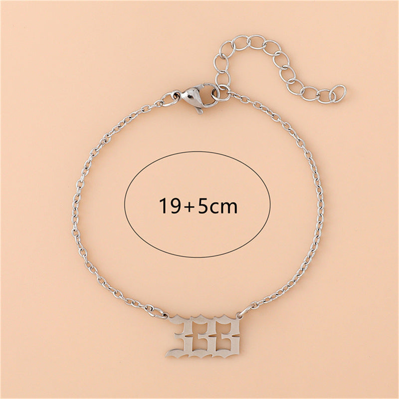 Kreatives Digitalarmband aus Edelstahl mit Engel für Frauen