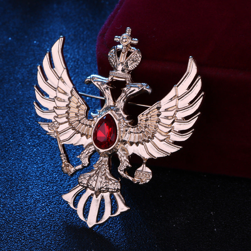 Broche Águila Corona Traje para Hombre