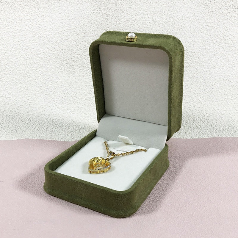 Mode Flanell Taillenschnalle Schmuckkästchen Perlenschnalle