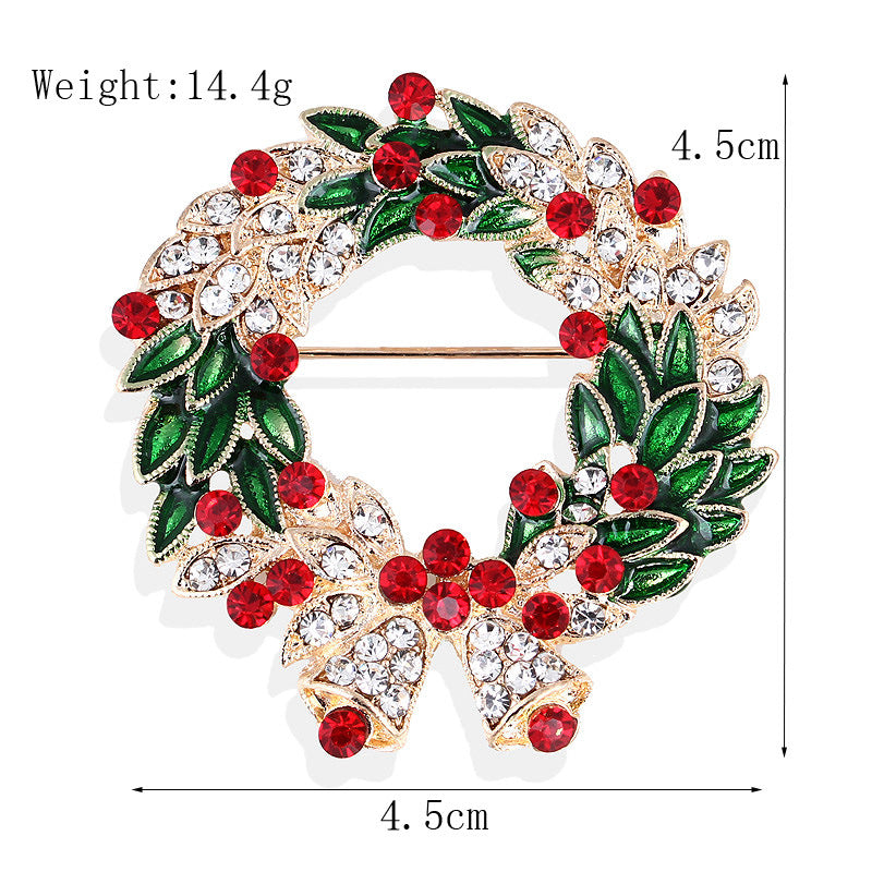 Damenmode schlichte geometrische Weihnachtsbrosche