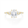 S925 Sterlingsilber Eiförmiger Zirkonring Europäischer und Amerikanischer Ins-Stil Diamantring