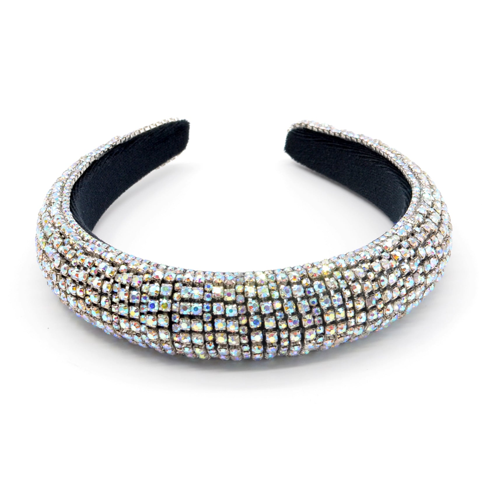 Rock-Stirnband Breites Strass-Haarband