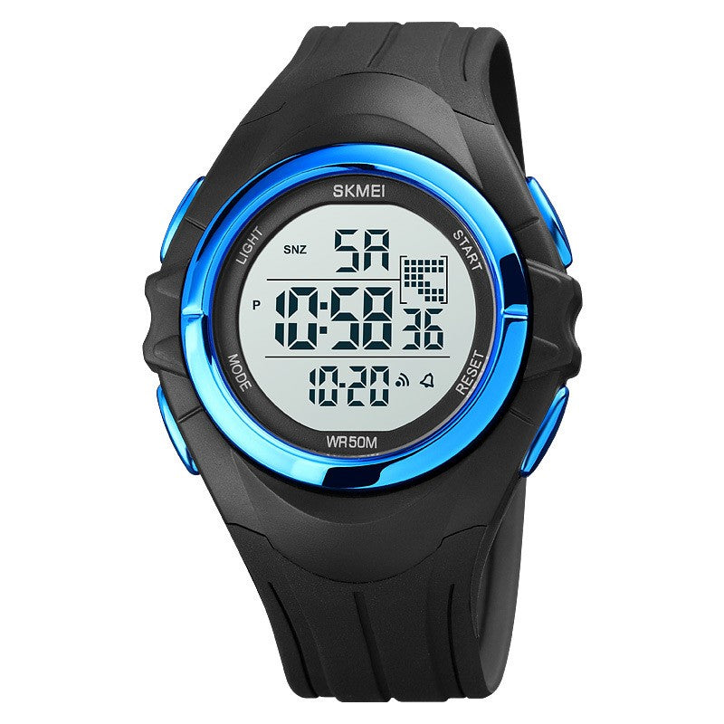 Reloj electrónico deportivo de doble horario para estudiantes, para actividades al aire libre