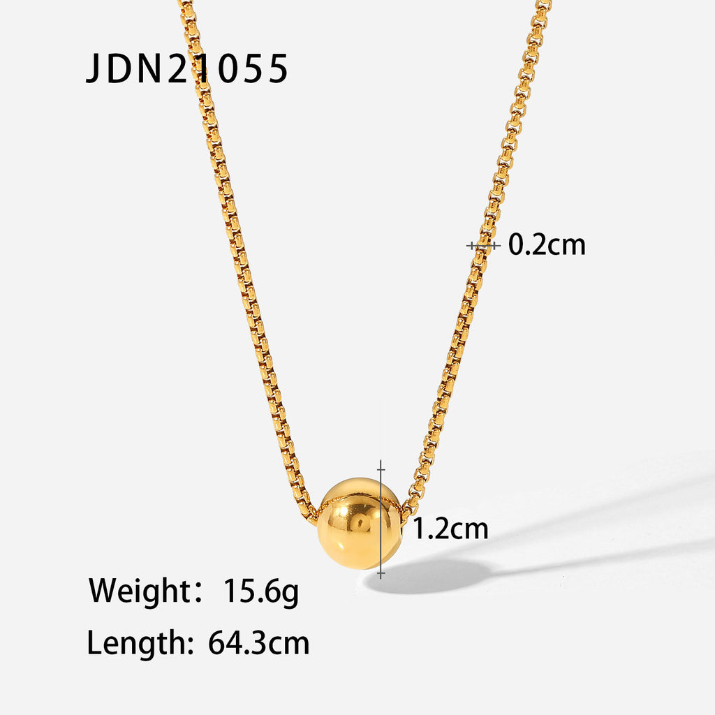 Ausziehbare 18K Gold Edelstahlkette für Damen