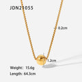 Ausziehbare 18K Gold Edelstahlkette für Damen