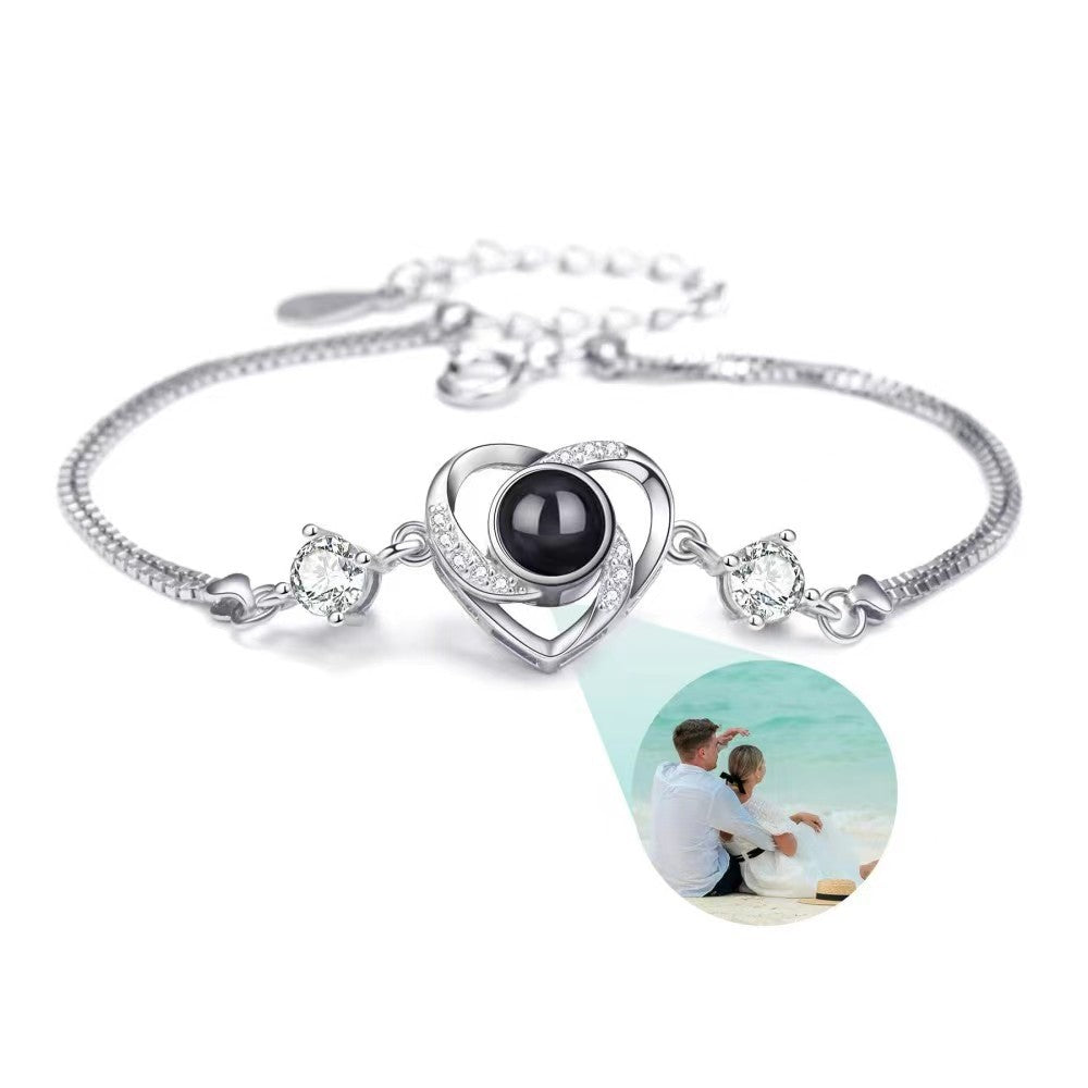 Creative And Simple S925 Silver Projection Bracelet