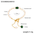 Pulsera de perlas de agua dulce para mujer, estilo versátil para el día a día
