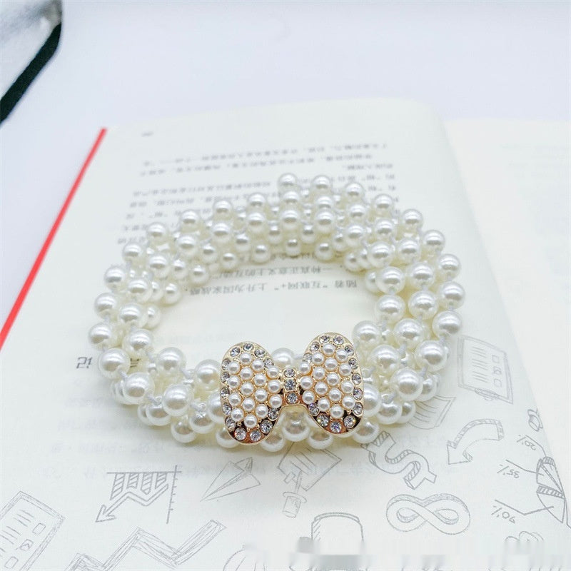 Joyería de moda para mujer, cadena de cintura con perlas blancas