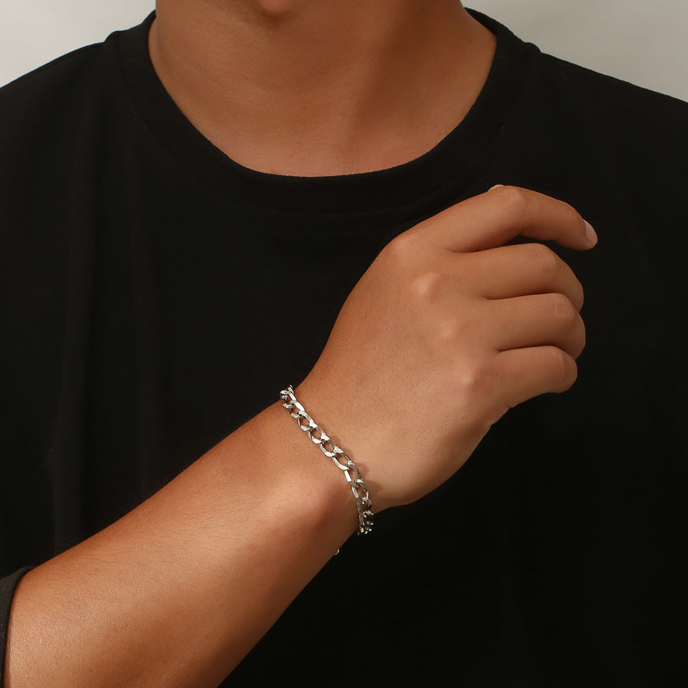Stainless Steel Chain Special-shaped Chain Hip Hop Men's Bracelet