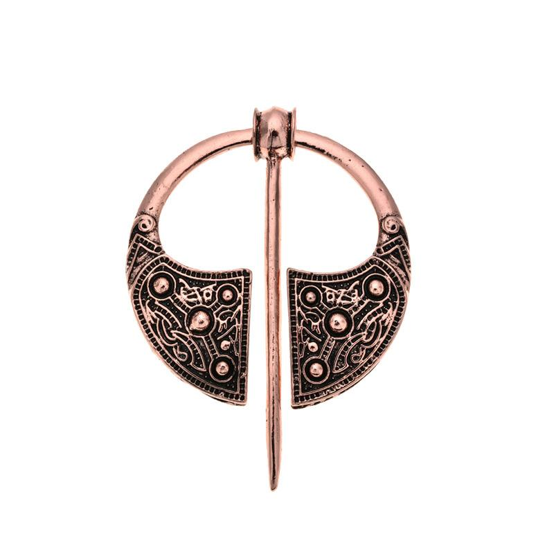 Vintage Wikinger Mit Metallschnalle Pin