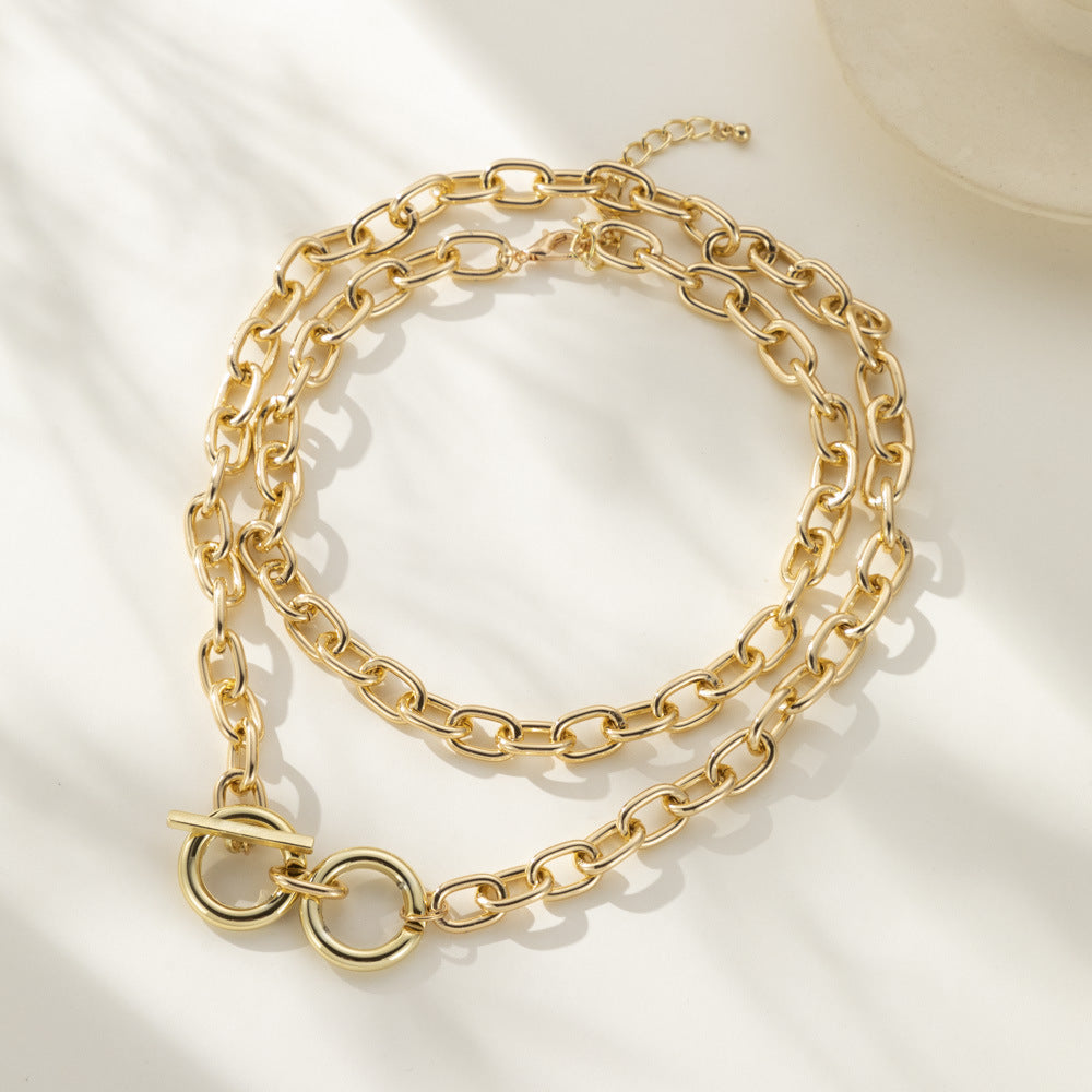 Minimalist Creative Large Pendant Multi-layer Necklace