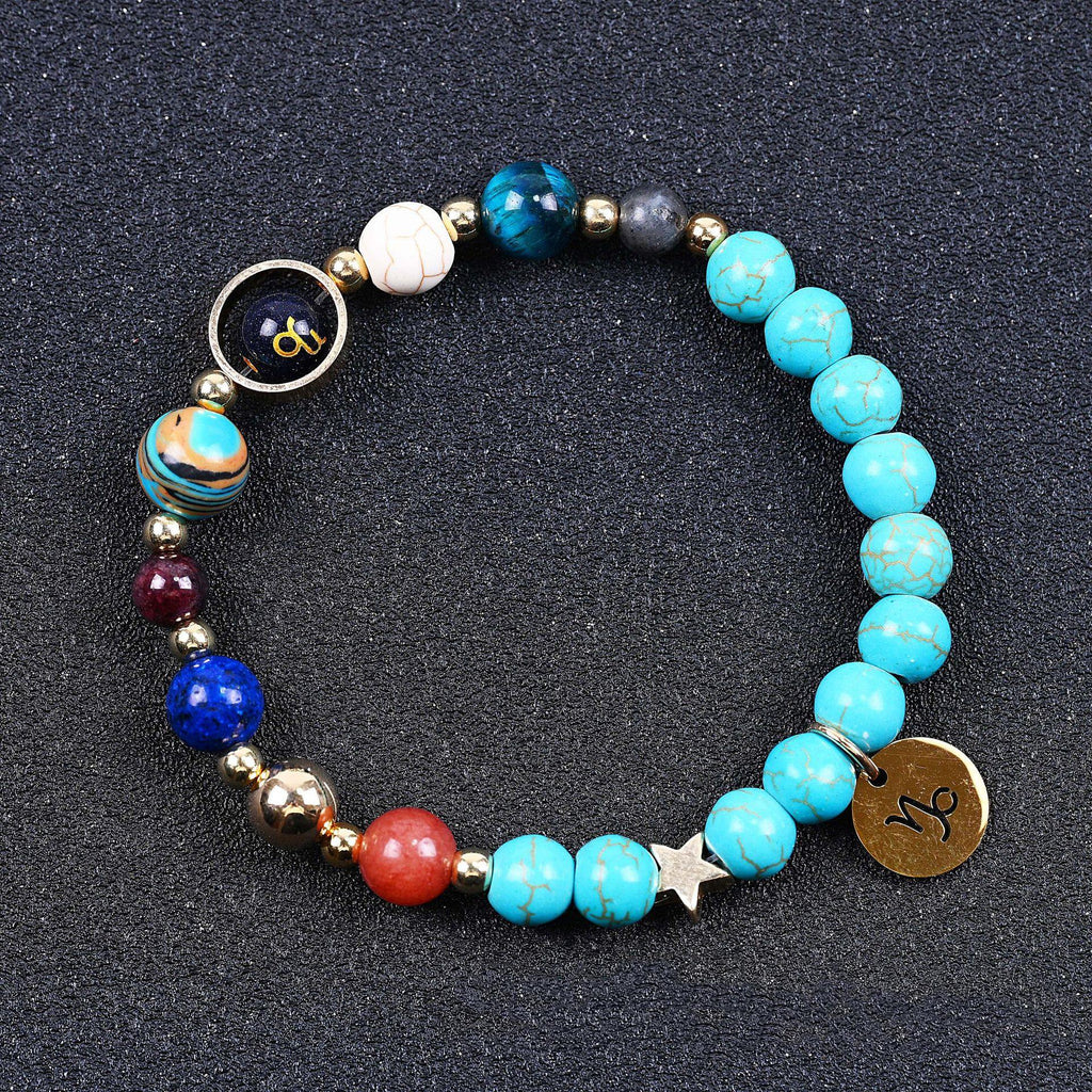 Zwölf Sternbilder Sternbild Blau San Armband 8mm Türkis Perlenarmband