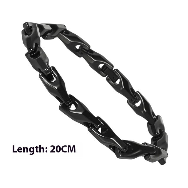 Fashion Polished Solid Color Tungsten Steel Bracelet