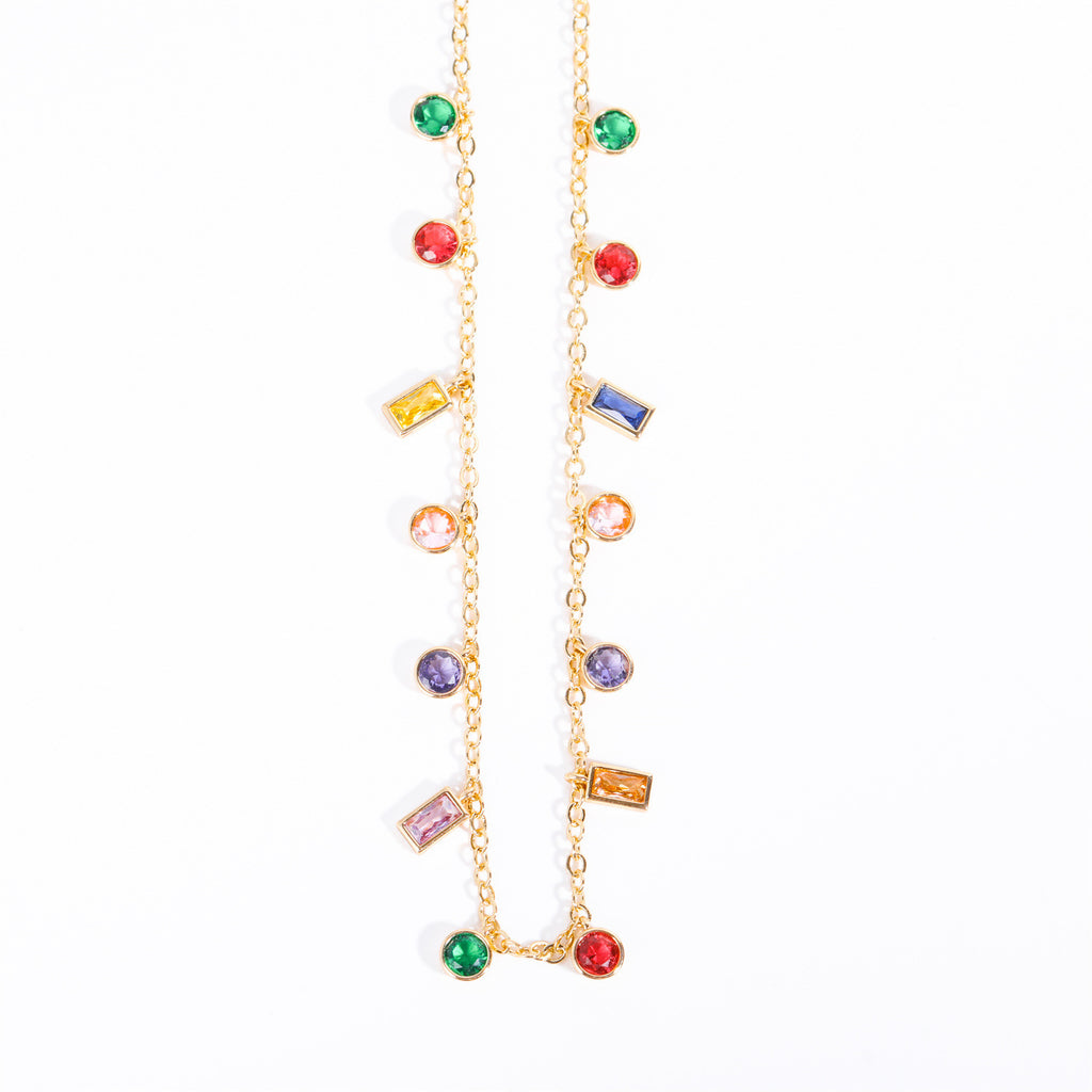 Zirkonia-Glasstein-Armband mit Personalisierung