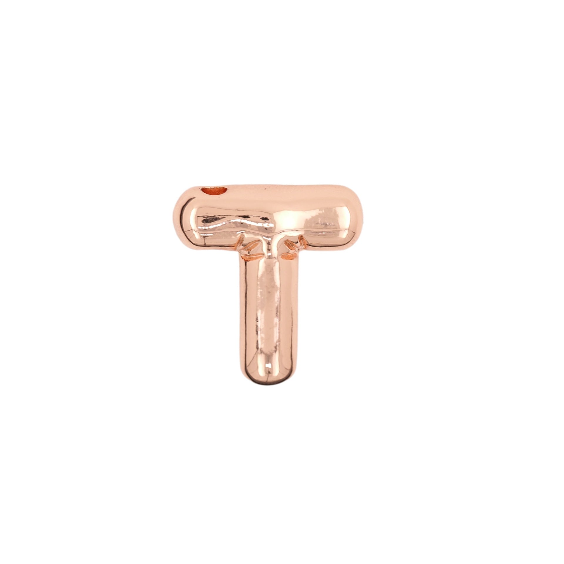 Glossy Letters Copper Pendant Necklace