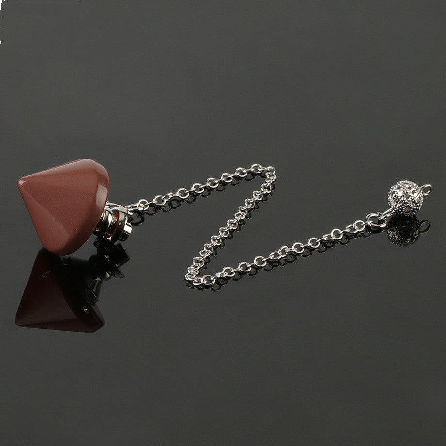 Obsidian-Accessoires Natürliches Kristallpendel