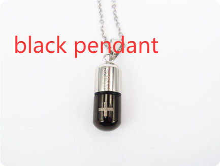 Perfume bottle pendant necklace