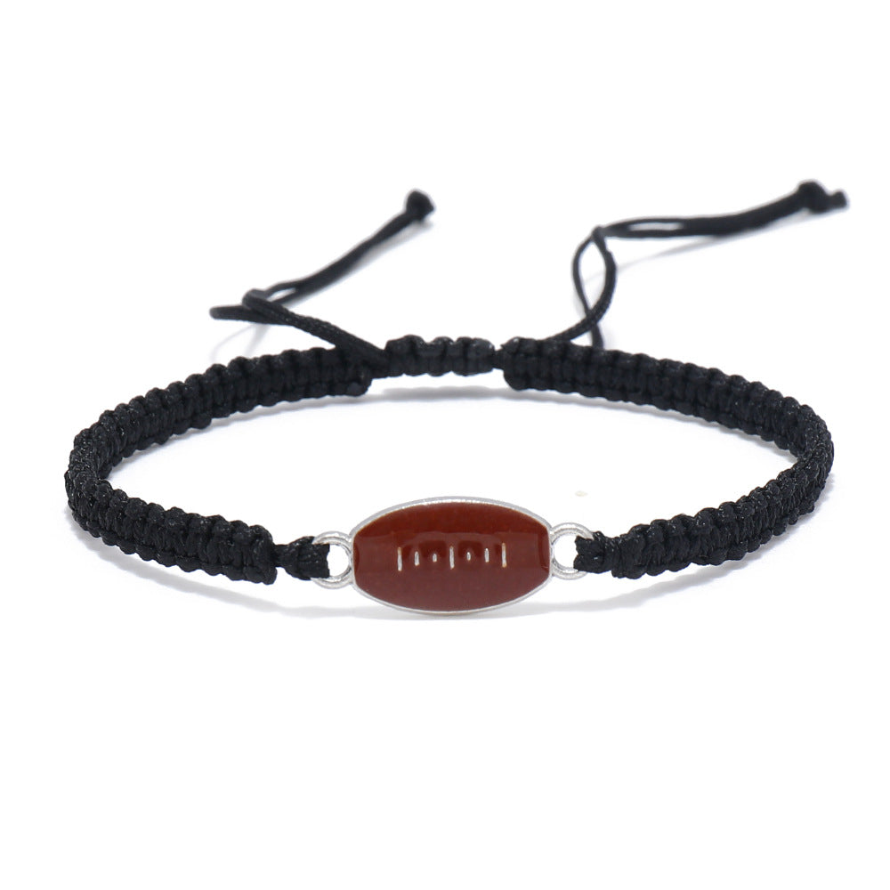 Pulseras Deportivas Trenzadas, Accesorios Deportivos Ajustables, Joyería de Béisbol, Voleibol, Baloncesto, Fútbol Americano y Soccer Para Aficionados, Ideales Para Regalos de Cumpleaños o Halloween