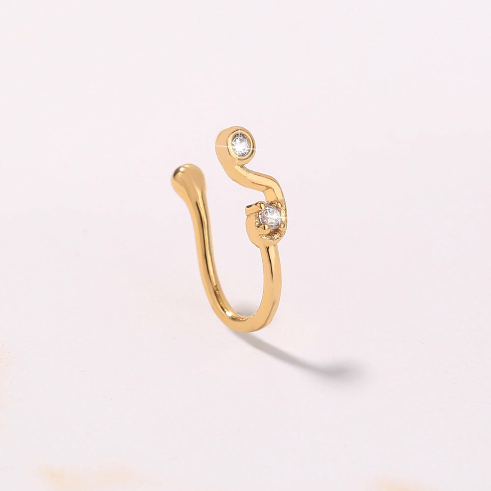 Anillos de nariz pequeños para mujer para perforaciones