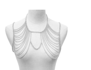 Cadena con borlas para el cuerpo, para mujer