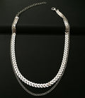 Fishbone Clavicle Chain Sequined Short Necklace Necklace