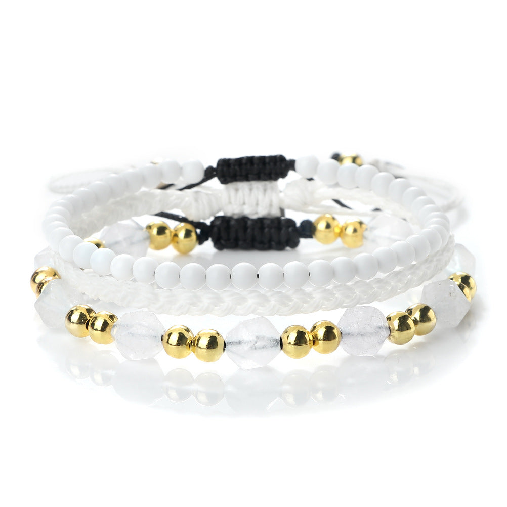 Kreatives dreiteiliges gewebtes Armband, verstellbar