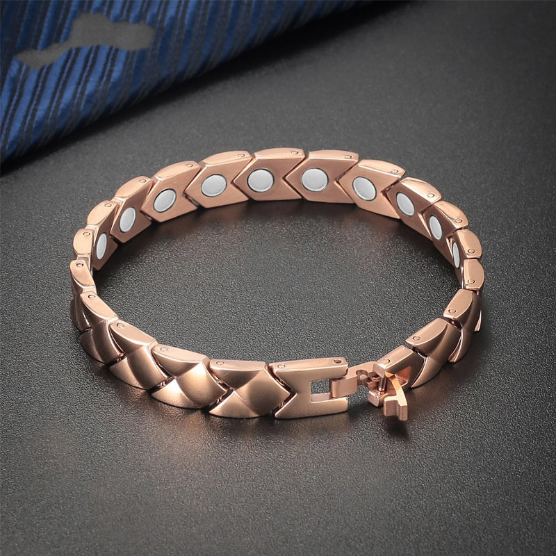 Pulsera energética de titanio puro para mujer
